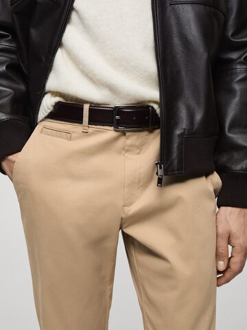 MANGO MAN Tapered Hose 'Prato' in Beige