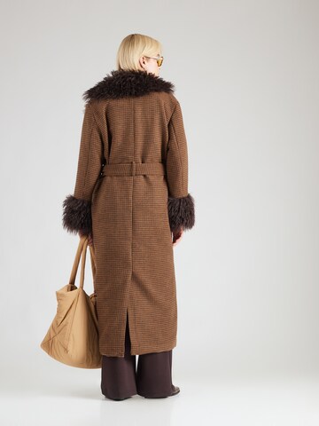 Monki Between-seasons coat in Brown