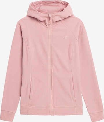 4F Athletic fleece jacket in Pink: front