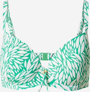 LingaDore T-shirt Bikinioverdel i grøn: forside