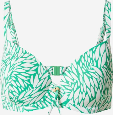 LingaDore - Clásico Top de bikini en verde: frente
