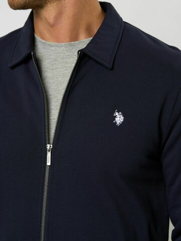 U.S. POLO ASSN. Neuletakki 'Tobey' värissä sininen