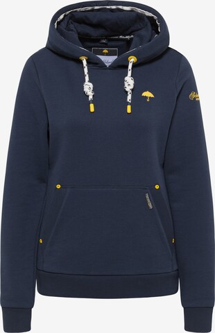 Sweat-shirt Schmuddelwedda en bleu : devant