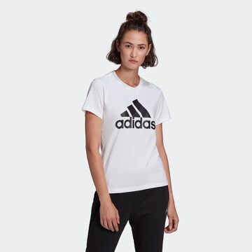 ADIDAS SPORTSWEAR Funkcionalna majica 'Essentials' | bela barva: sprednja stran