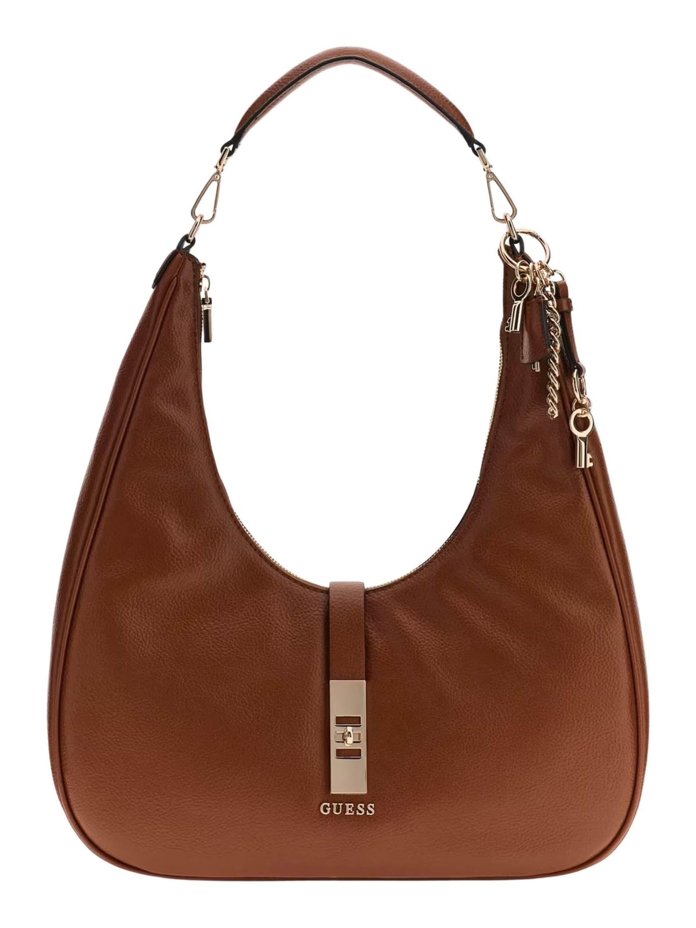 Borsa a spalla 'Guess Borsa Brooke Hobo' di GUESS in marrone: frontale