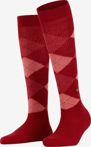 BURLINGTON Over the Knee Socks 'Whitby' in Red: front