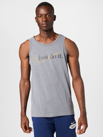 T-Shirt fonctionnel NIKE en gris : devant