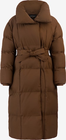 APART Winter Coat in Brown: front