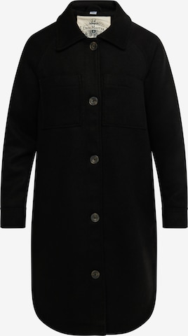 Palton de primăvară-toamnă de la DreiMaster Vintage pe negru: față
