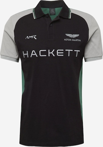 Hackett London - Camiseta 'AMR' en negro: frente