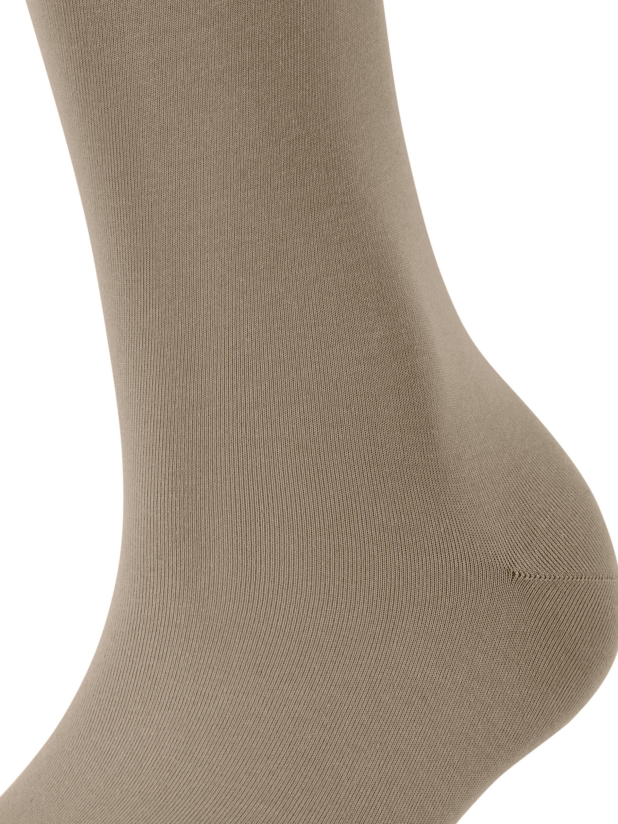 FALKE Knee High Socks 'Cotton Touch' in Beige