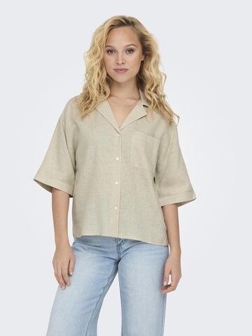 ONLY Blus 'Tokyo' i beige: framsida