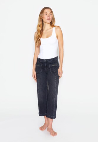 ÆNGELS Wide Leg Culotte Jeans in Grau
