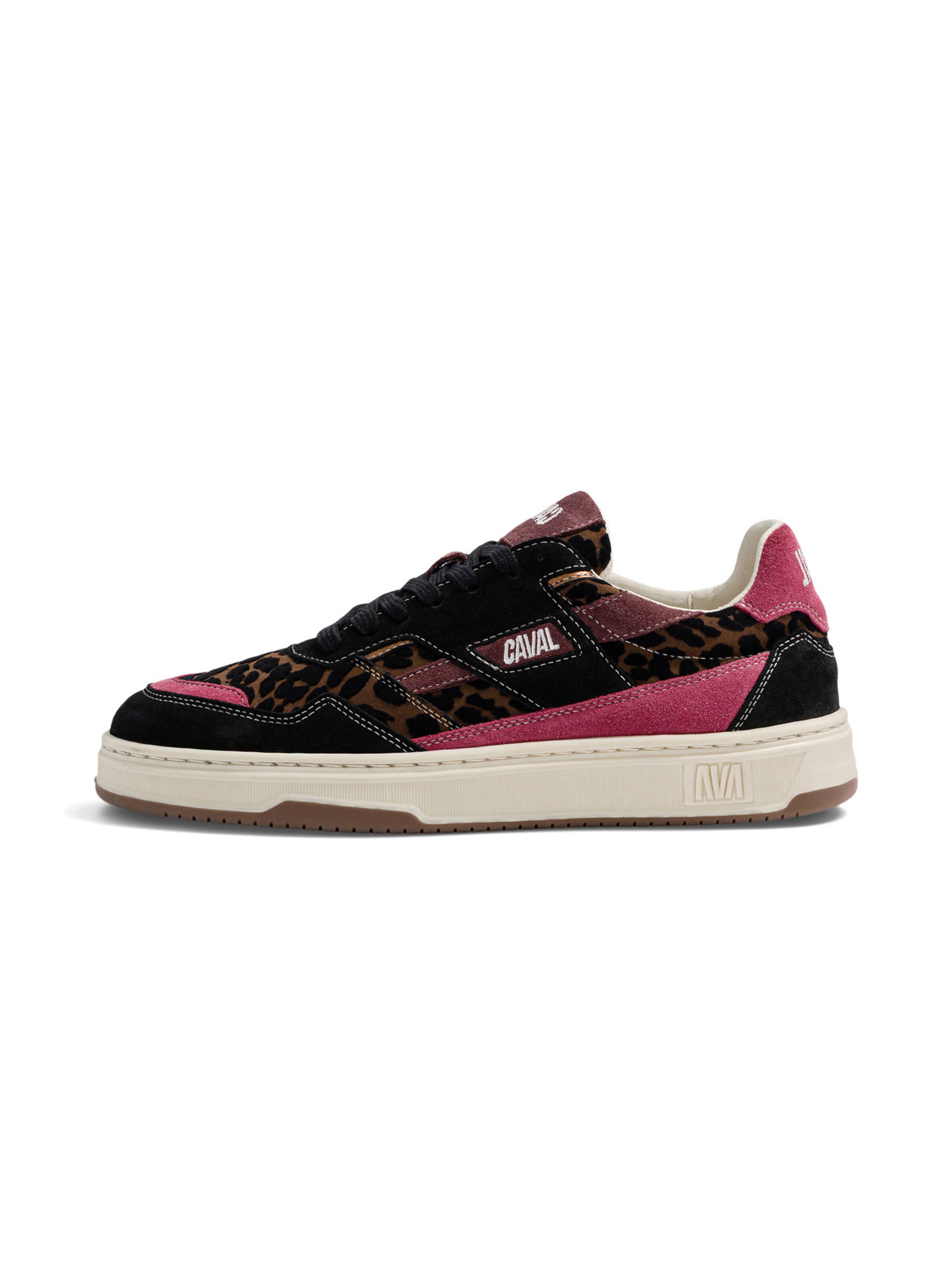 Caval Trampki slip on ' PLAYGROUND ' w kolorze czarny: bok