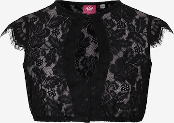 Blouse folklorique SPIETH & WENSKY en noir : devant