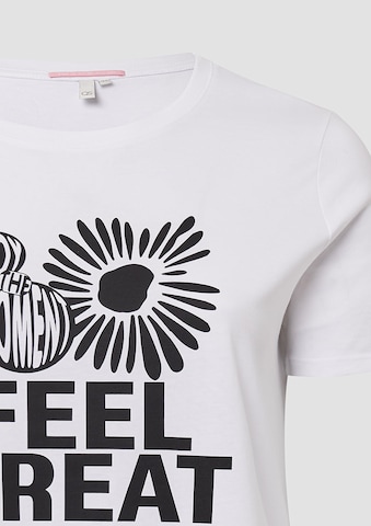 T-shirt QS en blanc