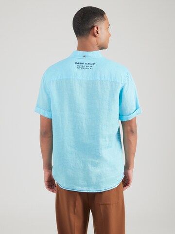 CAMP DAVID - Ajuste confortable Camisa en azul