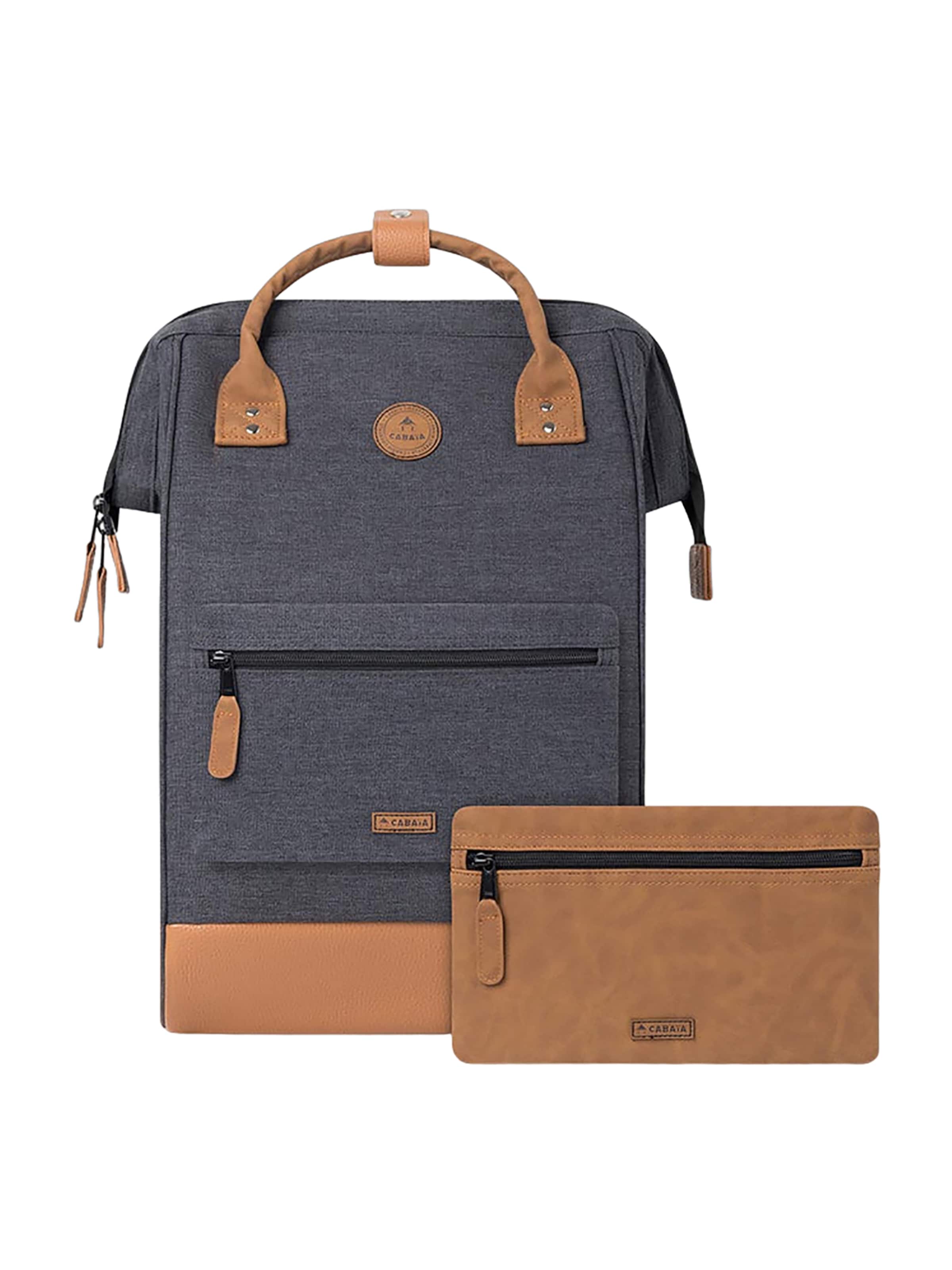 Cabaia Rucksack 'Londres M'‌‌‌‌‌‌‌‌‌ in Grau: Vorderseite