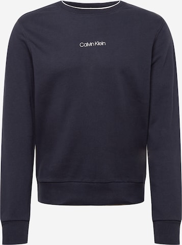 Sweat-shirt Calvin Klein en bleu : devant