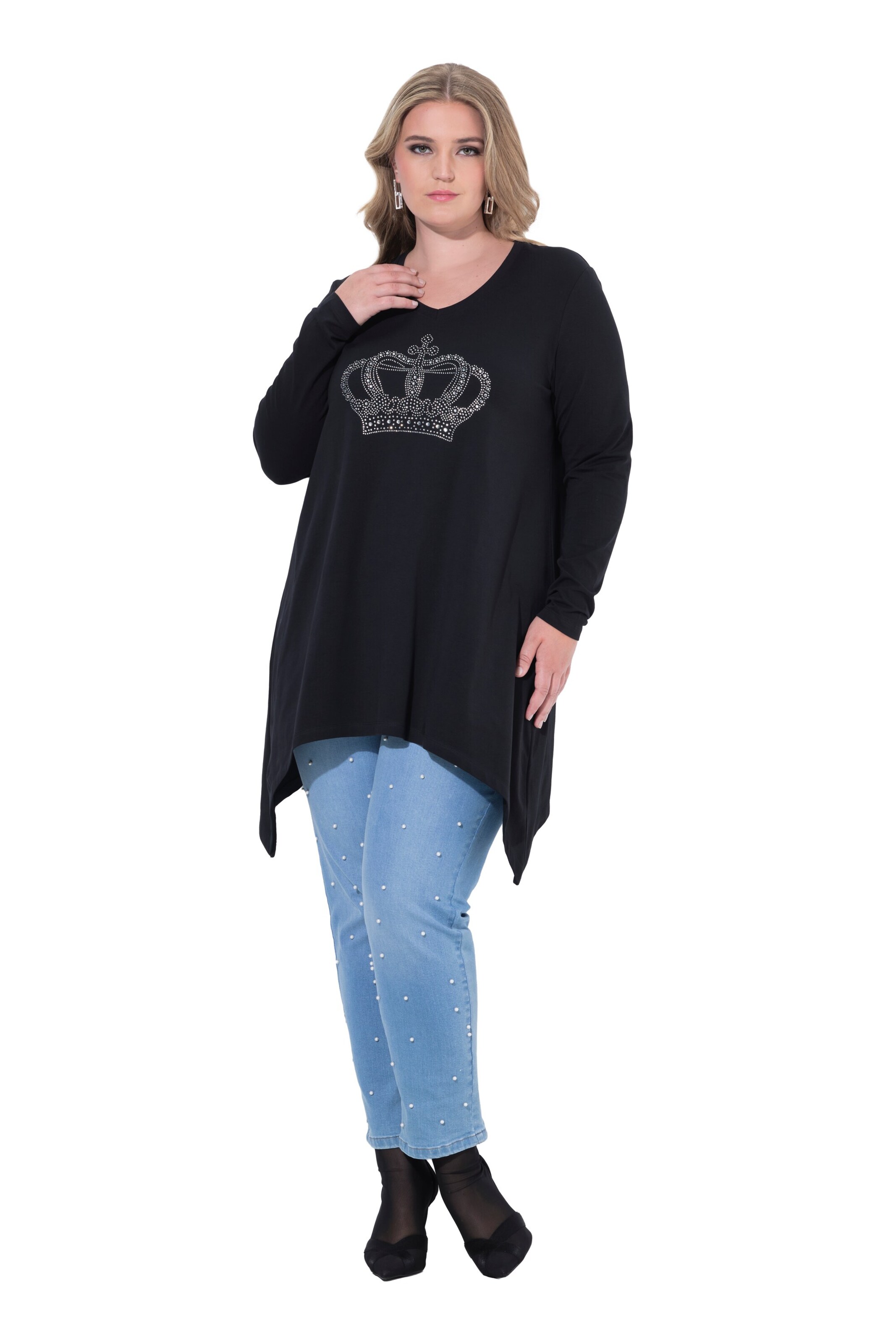 MIAMODA Shirt in Zwart: voorkant