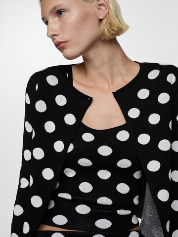 MANGO Gebreide top 'DALI' in Zwart
