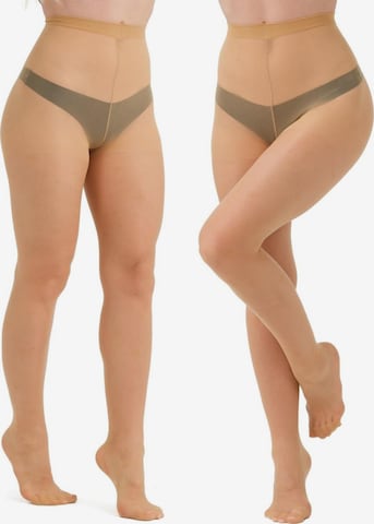 C&City Fine Tights in Beige: front
