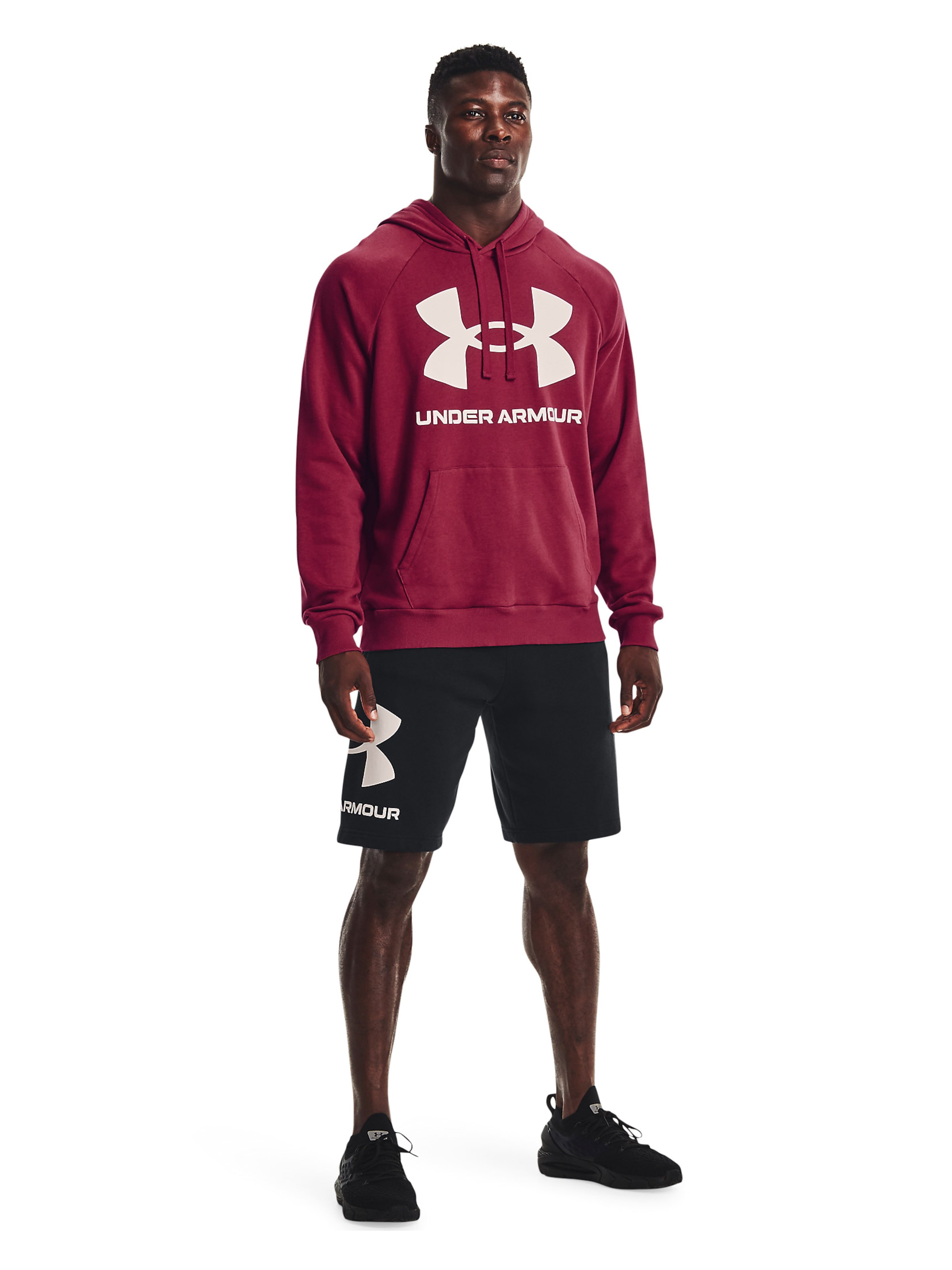 UNDER ARMOUR Felpa sportiva Rival in Borgogna ABOUT YOU