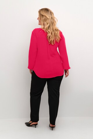 KAFFE CURVE Blouse 'Cami' in Roze