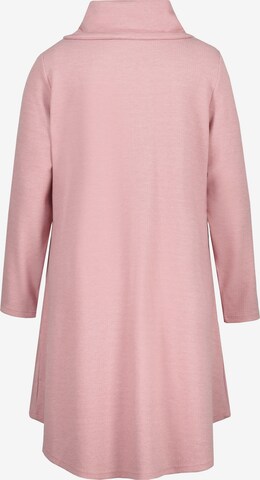 Ulla Popken - Sudadera con cremallera en rosa