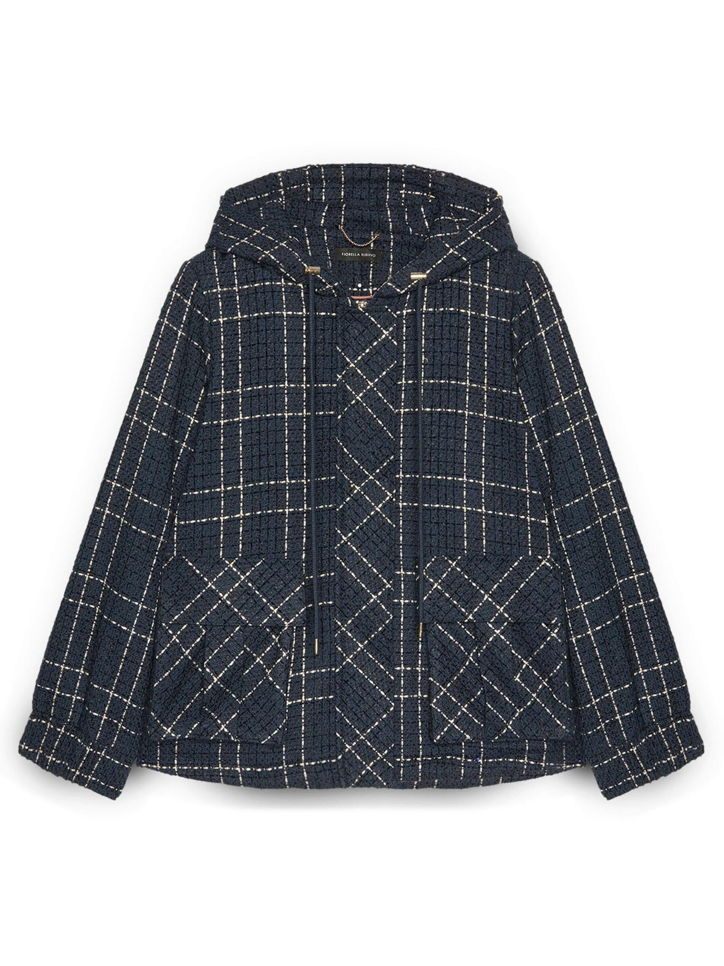 Fiorella Rubino Winter Coat in Blue: front