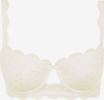 Nina von C. Balconette BH 'Silver Edition' in Beige: Vorderseite