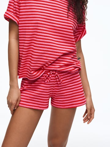 Bershka Szabványos Nadrág 'CINTURILLA' - rózsaszín