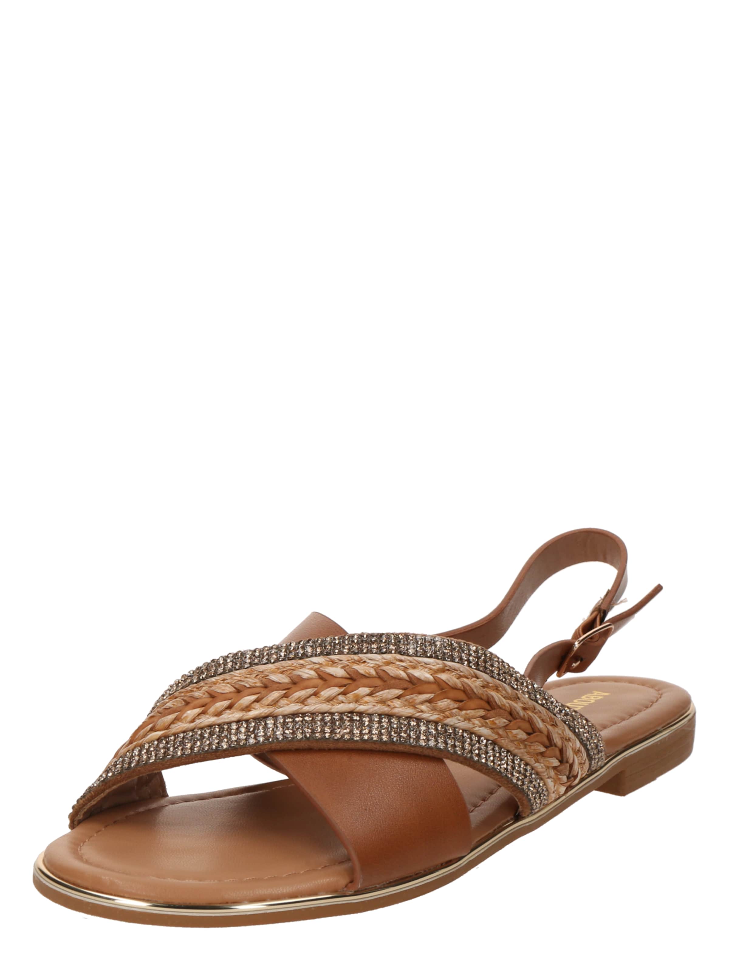 Sandales 'Mariam' ABOUT YOU en marron : devant