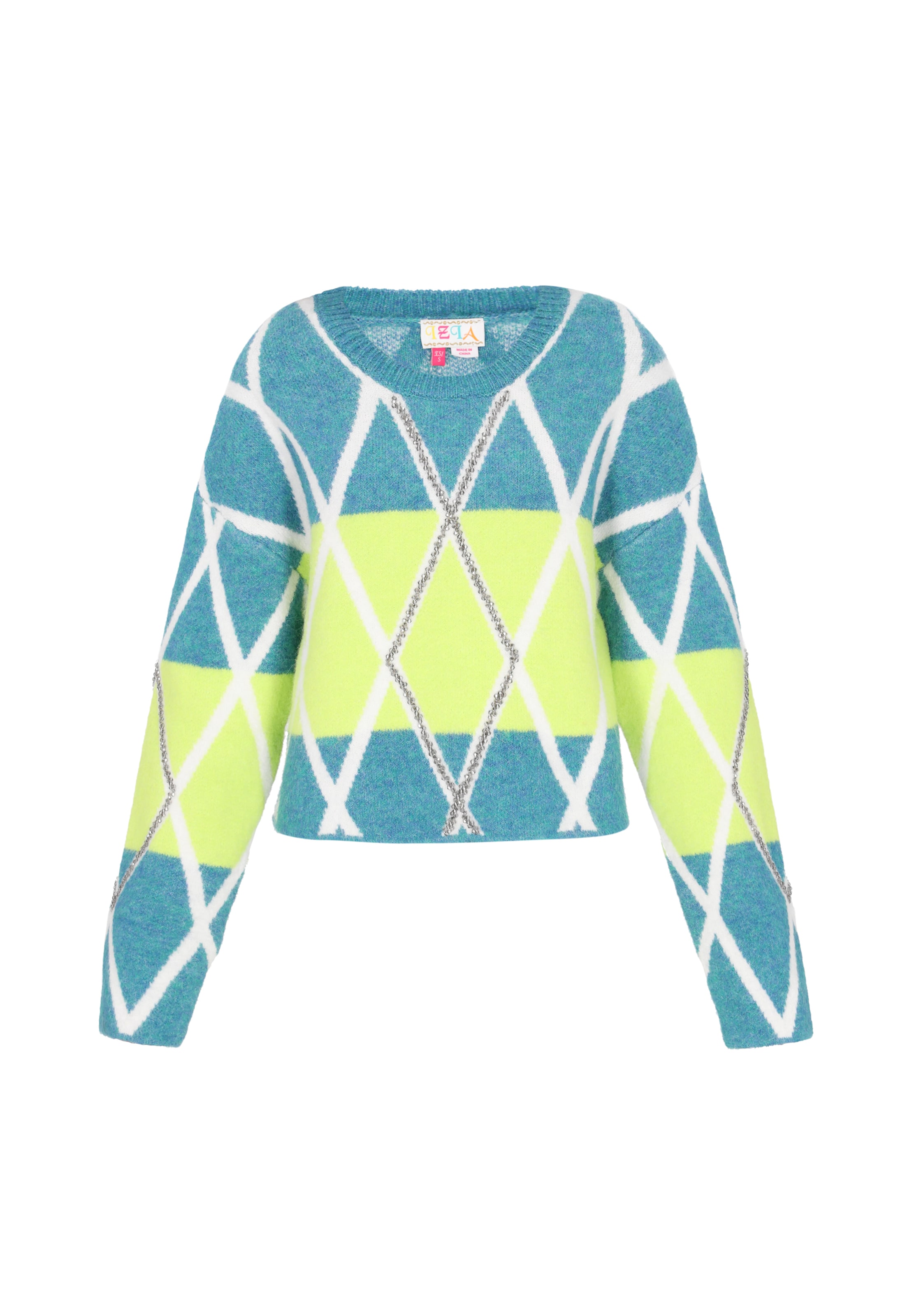 IZIA Пуловер в зелено: отпред