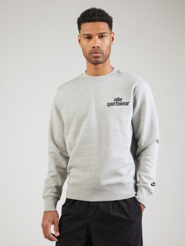 Nike Sportswear Sweatshirt 'CLUB' in Grey: front