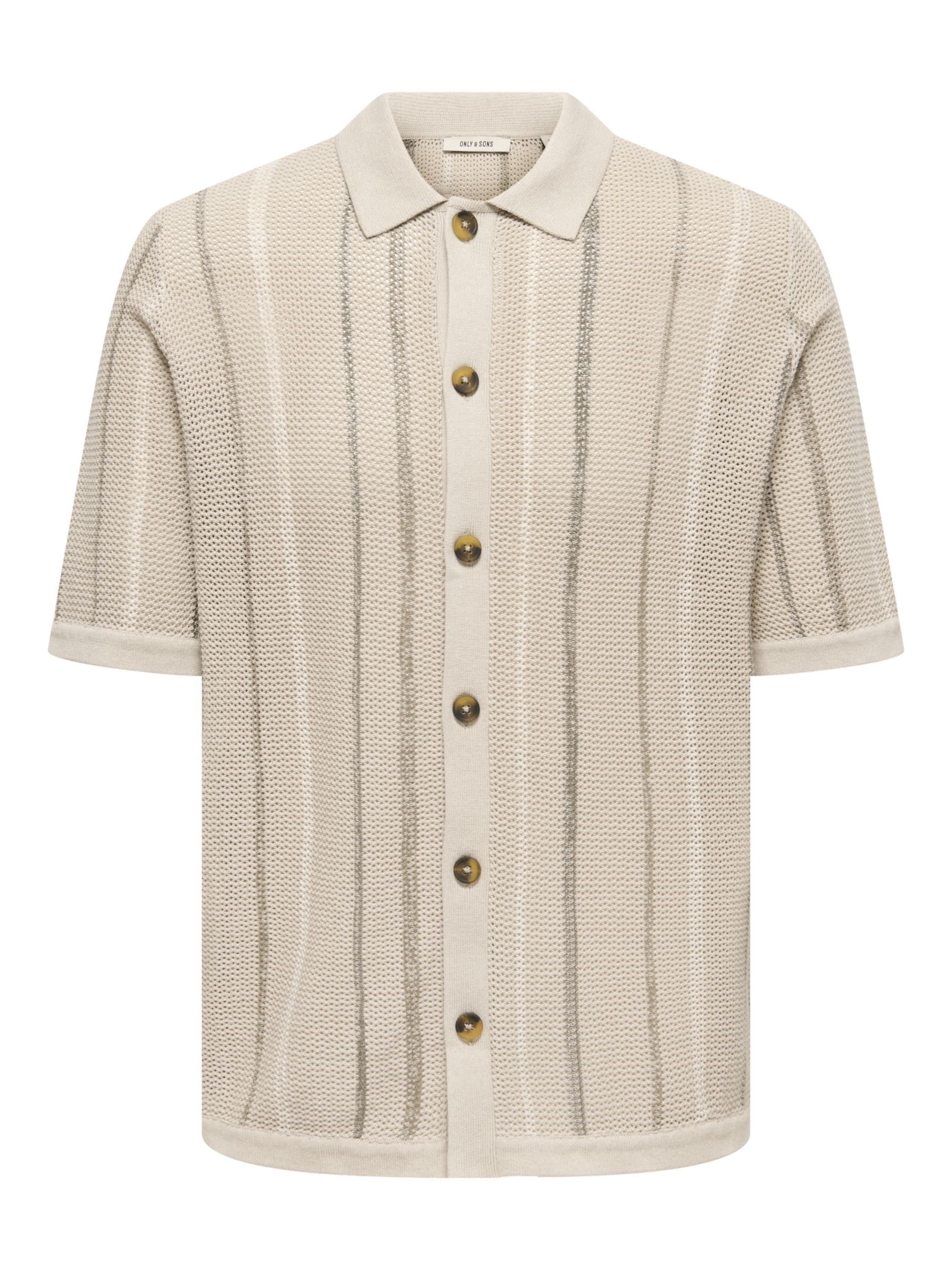 Only & Sons Knit Cardigan 'ONSTobby' in Beige / Grey / Taupe, Item view