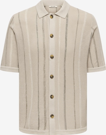 Giacchetta 'ONSTobby' di Only & Sons in beige: frontale