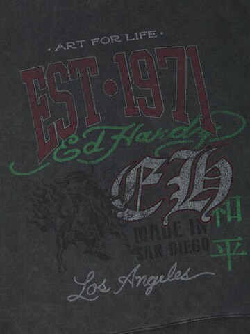 Ed Hardy Кофта на молнии 'Art For Life' в Черный