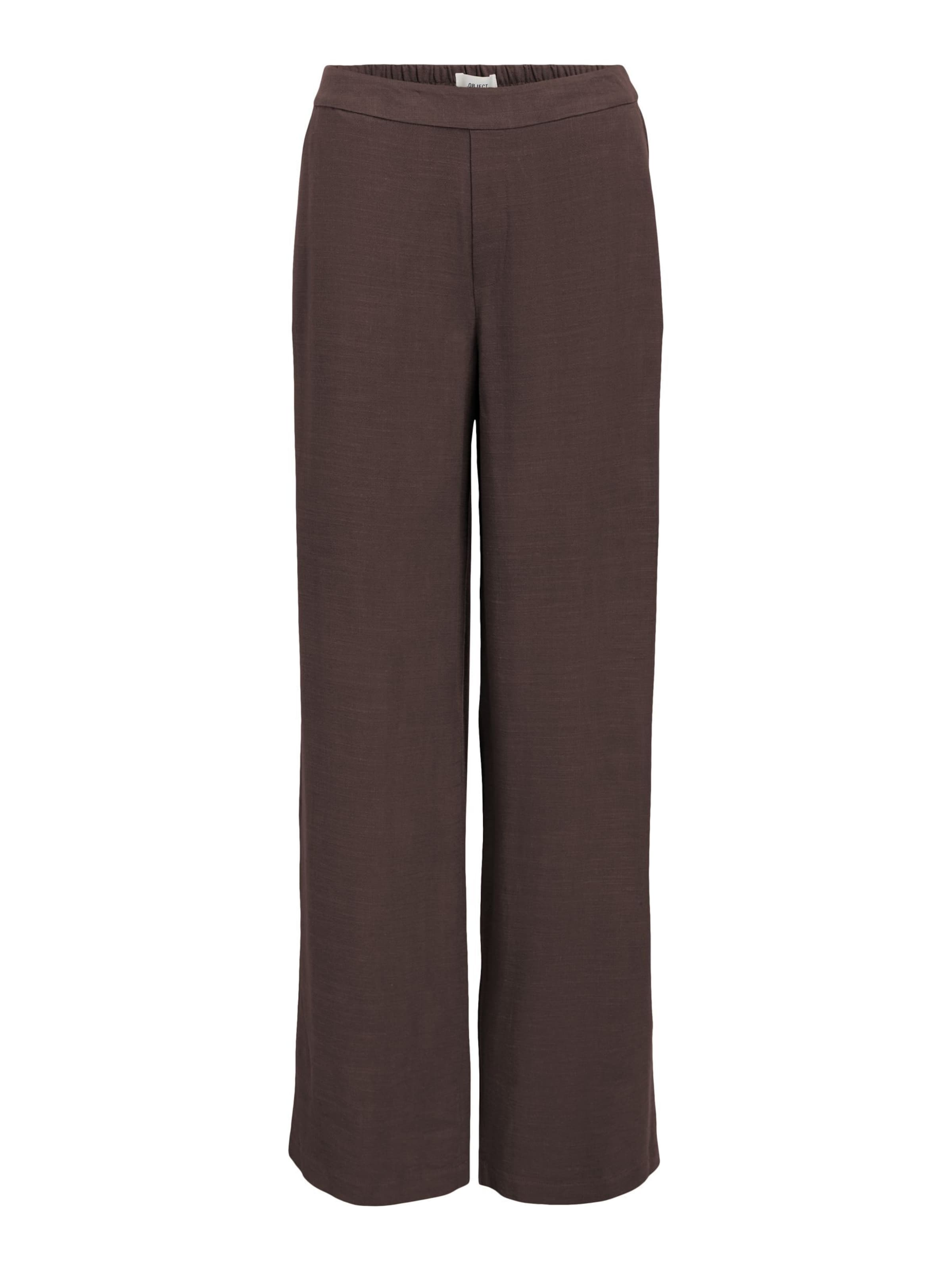 Pantalon 'OBJSanne Aline' OBJECT en marron : devant