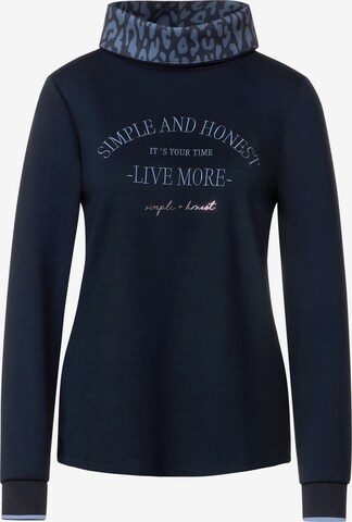 STREET ONE Sweatshirt in Blue: front