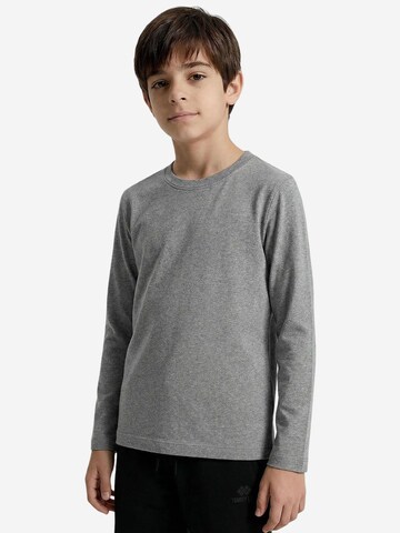 Tommy Life Shirt 'TOMMY T-Shirt Aus Baumwolle Und Elastan'‌‌‌‌‌‌‌‌‌‌ in Grau