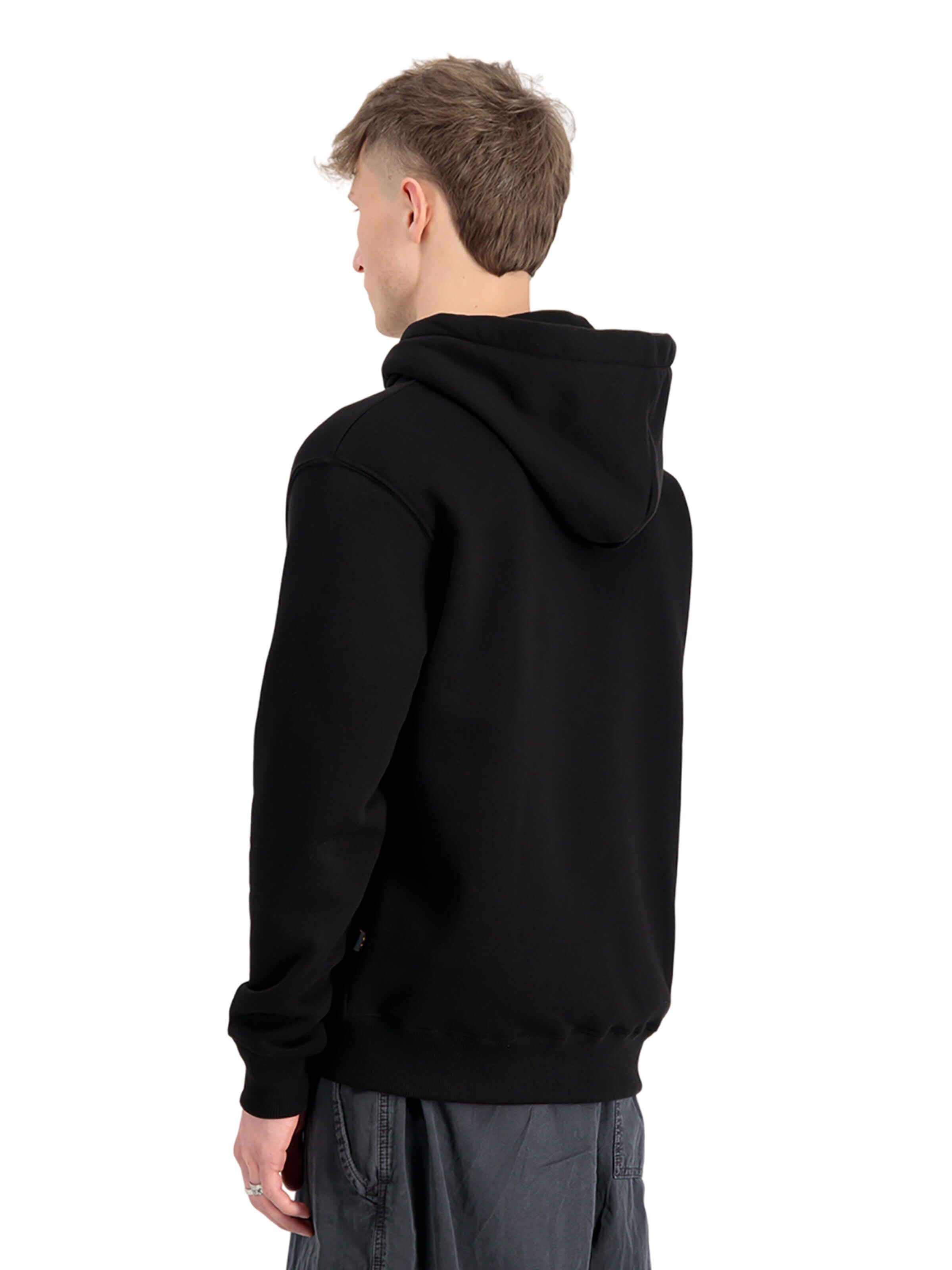 ALPHA INDUSTRIES Sweatshirt 'Carbon' in Schwarz