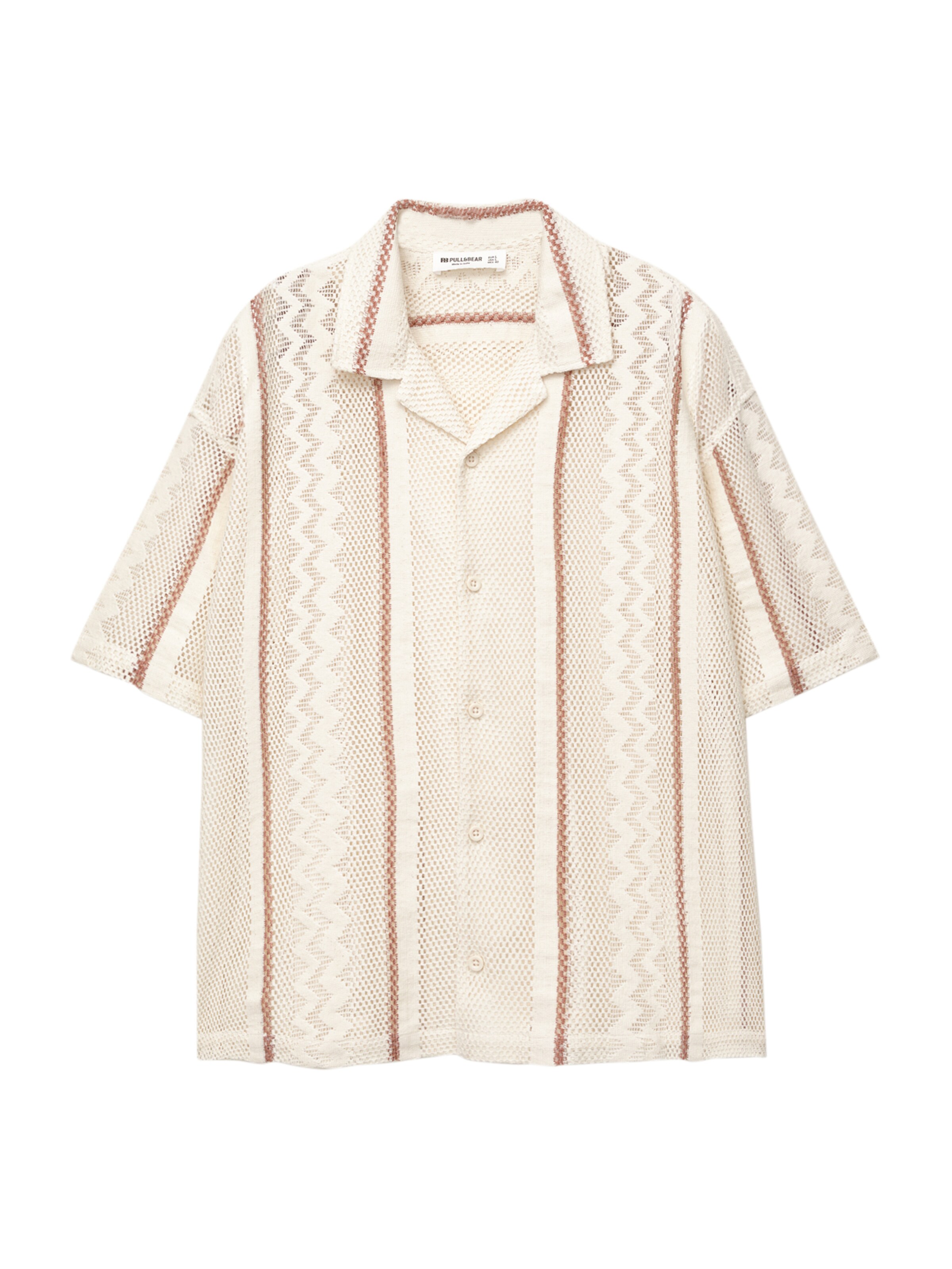 Pull&Bear Comfort fit Srajca | mešane barve barva: sprednja stran