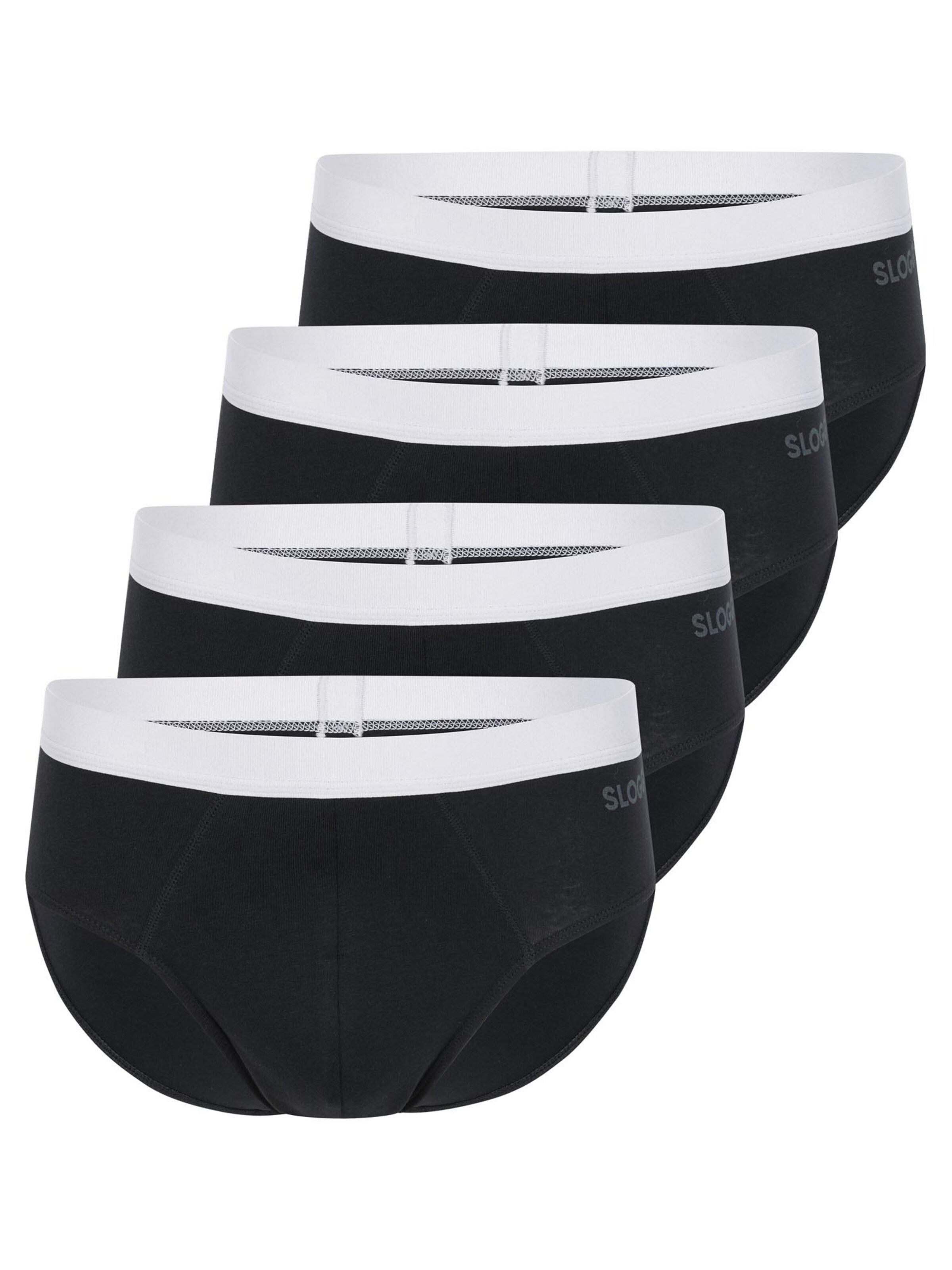 SLOGGI Slip 'men GO ABC 2.0' in Black: front