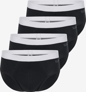 SLOGGI Slip 'men GO ABC 2.0' in Schwarz: Vorderseite