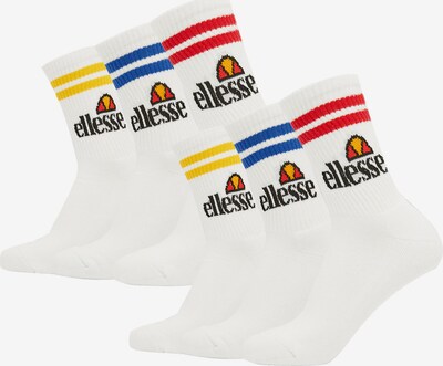 ELLESSE Chaussettes de sport en bleu / jaune / rouge / blanc, Vue avec produit