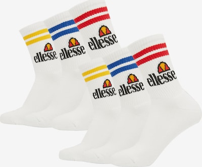 ELLESSE Chaussettes de sport en bleu / jaune / rouge / blanc, Vue avec produit