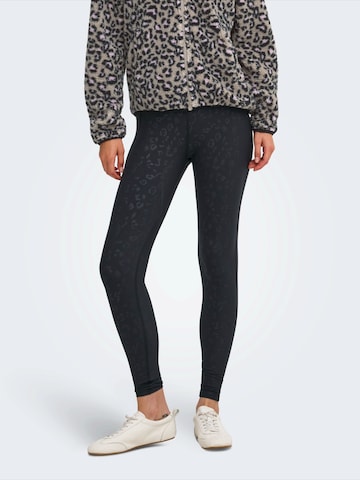 ONLY PLAY Skinny Sports trousers 'ONPJAM-2-LEE' in Black: front