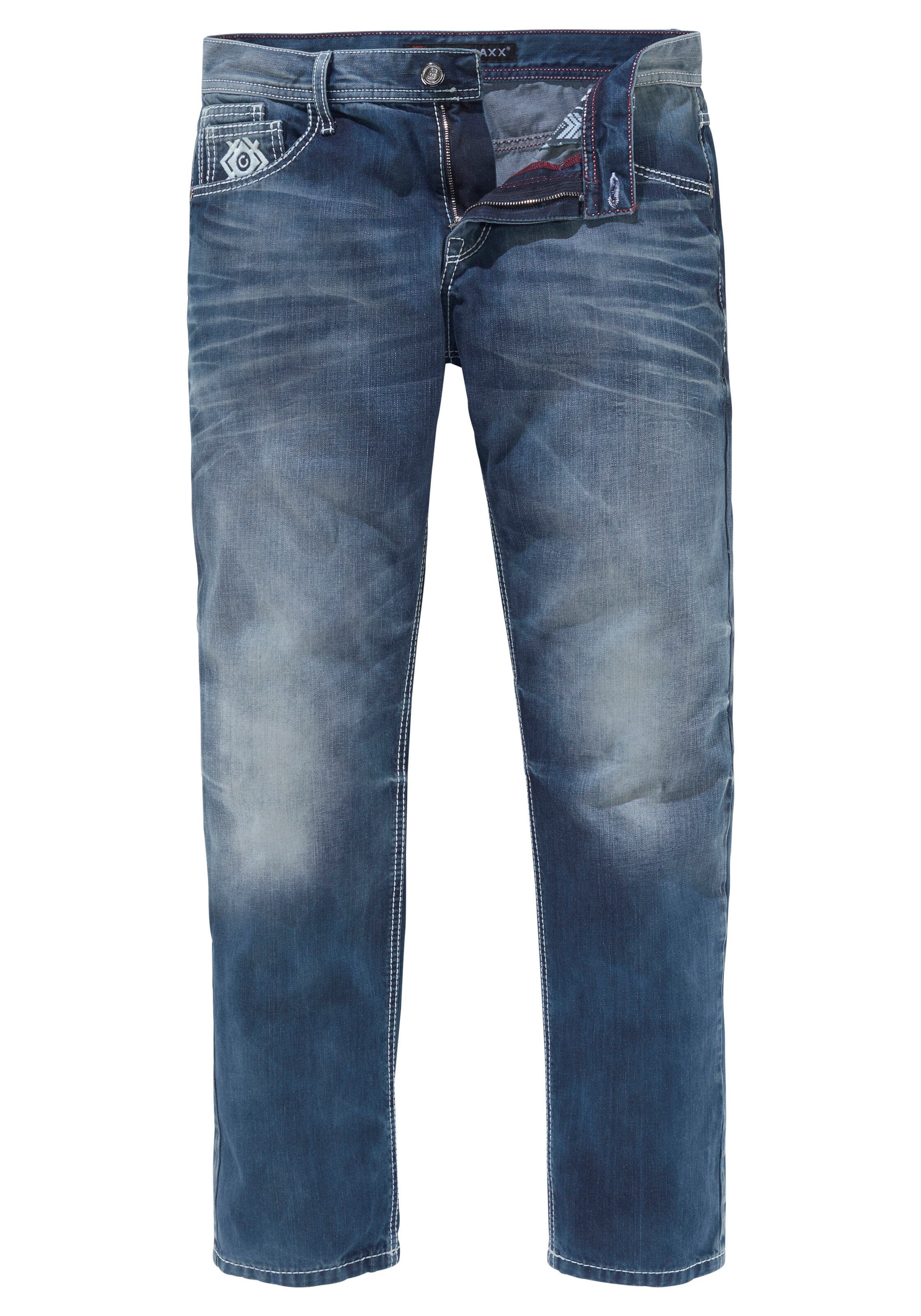 CIPO & BAXX Loosefit Jeans in Blau: Vorderseite