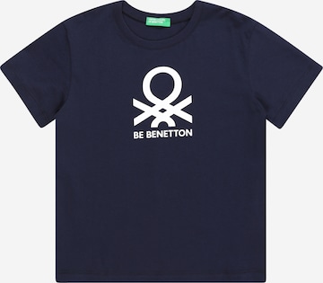 T-Shirt UNITED COLORS OF BENETTON en bleu : devant